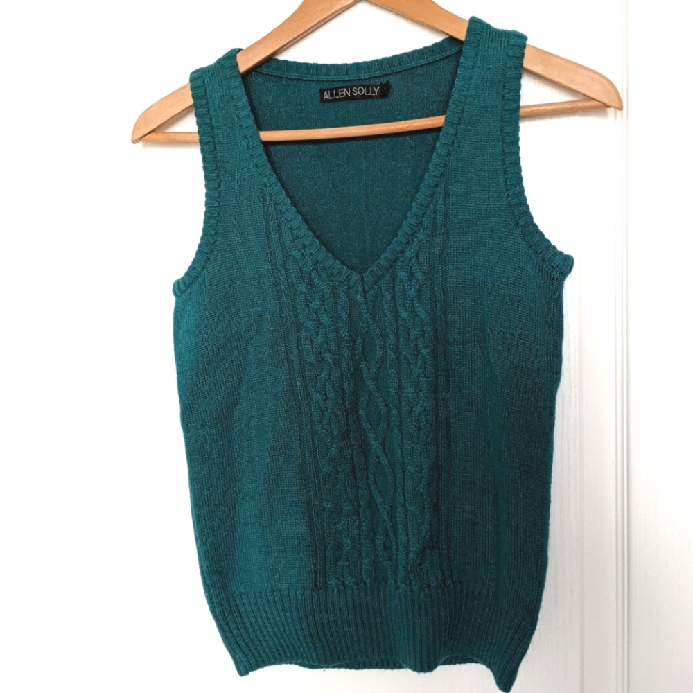 $45/2 Allen Solly Blue/Green/Aqua Sleeveless Vest
